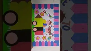 Welcome To School board decoration ideas #shorts #boardecoration #welcome #back #to #school #art