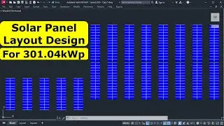 Solar Panel Layout Design | PV Placement & General Layout in AutoCAD | AutoCAD Solar Design