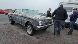 1963 Ford Falcon Futura At Retro Show Lite, Santa Pod Raceway Dragstrip