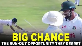 Salman Ali Agha Run Out Chance | Pakistan vs Bangladesh | 1st Test Day 2, 2024 | PCB | M8A1K