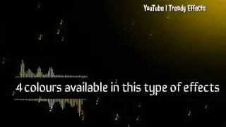 Music Symbol background effects of avee player template | multiple colours | black screen effects#25