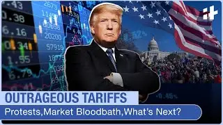 Asian markets plunge | tariff war | Anti-Trump protests in USA