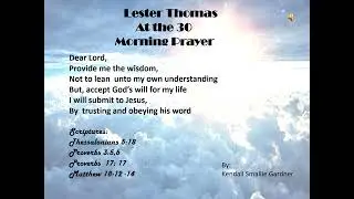 Lester Thomas At The Thirty Prayer pptx