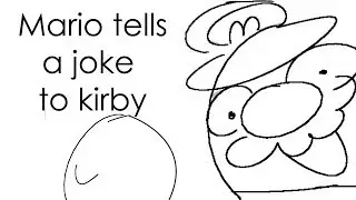 Mario tells a joke to kirby (ft. CaptainD64) | Comic Dub