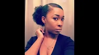 Sleek Low Ponytail On Natural 4c Hair