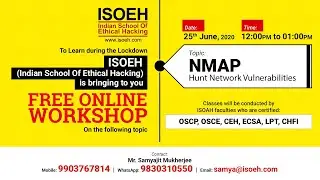 ISOEH - Live Stream Workshop on NMAP - Hunt Network Vulnerabilities