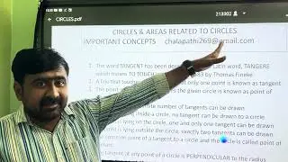 CIRCLES CHAPTER G 10 ( parallel/ tangent/ point of contact)