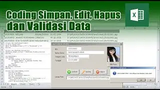 Coding SIMPAN EDIT HAPUS dan VALIDASI di UserForm VBA Excel