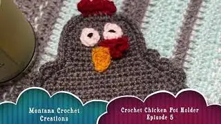 Crochet Chicken Pot Holder /Free Crochet Pattern / Crochet Chicken Tutorial