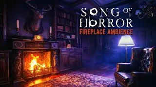 Song of Horror | Husher Mansion Fireplace Ambience & Subtle Eerie Music (3 Hours)