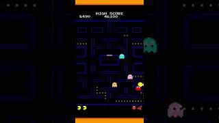 Awesome Warmup On Pac-Man 1980! #pacman #retro #gaming #arcade #trending #shorts #80s