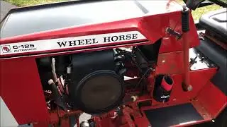 Wheel Horse C-125 Black Hood Idling Kohler K301AS