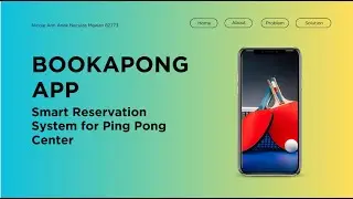 BookaPong App: Smart Reservation System for Ping Pong Center | Final Year Project 2026