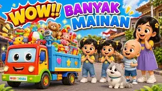 Roda Truk Berputar 🚚 Bawa Banyak Mainan! | Lagu Anak Indonesia | Animasi 3D Kartun