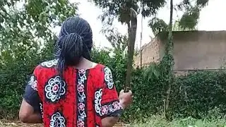 African village after harvesting peas let's see ✌️😊