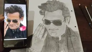 Akshay Khanna Dhurandhar Entry Drawing, charcoal pencil, Akshay Khanna Drawing Step By Step
