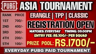 ASIA TOURNAMENT | PAID PUBG MOBILE CUSTOM TOURNAMENT  | BEST FOR UNDERDOGS