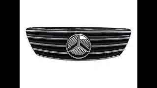 CrazyTheGod S-CLASS W220 03-06 FACELIFT Sedan 5FIN GRILLE/GRILL Gloss Black for Mercedes-Benz
