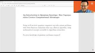 An Introduction to Quantum Advantage for Computer Scientists