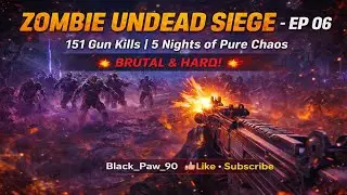 EP-06 || Hard Mode Madness 🔥 151 Gun Kills | Zombie Undead Siege | COD Mobile