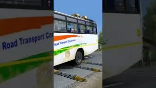 Tata KSRTC Bus On Speedbraker 😍😂 #shorts