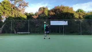 Seth Storm (7yrs) Forehand and Single Handed Backhand Training 24/06/2018 Browns Bay Racquets Club