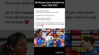MI Women team knocked out from2026 WPL