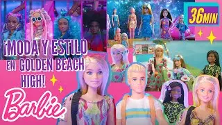 &iexcl;AVENTURAS Y DIY con BARBIE en GOLDEN BEACH HIGH! 👩🎒📚| Barbie En Espa&ntilde;ol Latino