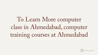 TCCI Best Computer Class In Bopal and satellite Ahmedabad
