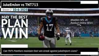 Madden NFL 26 Ranked Online REGS - JukeEmJon Lions vs TNT713 Panthers