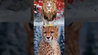 LiON vs Cheetah. Who is Win? 🦁🐆