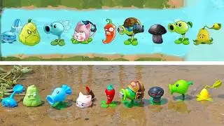 PLANTS VS ZOMBIES:TOY PLANTS VS GAME PLANTS SWIMMING POOL BATTLEⅡ.