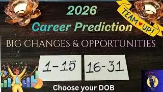 2026 Career Reading - BIG CHANGES in Job/Business/Finance/Studies | Pick Your DOB - Ri Tarot 1111