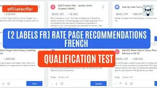 UHRS TRAINING: [2 LABELS FR] RATE PAGE RECOMMENDATIONS Qualification Test.