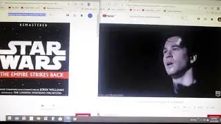 Watching Batman Forever Deleted Scene on YouTube with Star Wars Soundtrack.