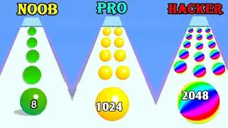 ball run 2048 trailer ! ball run 2048 videos ! a-z run ios gameplay #shorts #viral