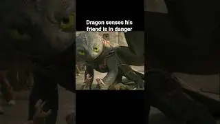 Toothless saves Hiccup#movie #fantasy