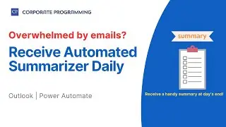 Combine emails and send a summariser using power automate flow