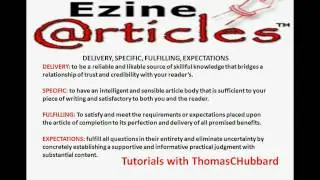Ezine Articles-Article Title Narrow Focus and No Sales Pitch.avi