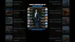 Adani Group Ports 🇮🇳💰 Biggest Port Empire in India! #Shorts