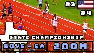 Watkins v Pettaway v Johnson | 200M | Texas State Championship | 6A Boys