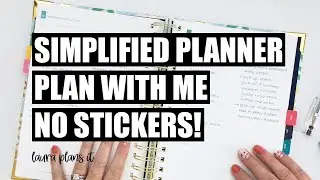 Simplified Planner Daily Plan With Me No Stickers! May 2019