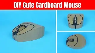 DIY Cute Cardboard Mouse | How to make mouse with cardboard | Computer Mouse from cardboard