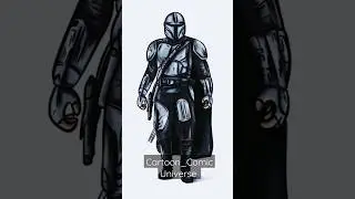 how to draw mandalorian easy #shorts #starwars #themandalorian