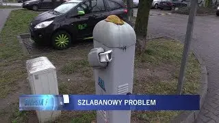 Ktoś zdewastował szlabany na Tysiącleciu 08.01.2018