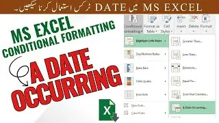Conditional Formatting A Date Occurring | Excel Due Dates | Expiration Dates in MS Excel