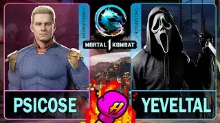 MK1 Psicose (HOMELANDER) VS Yeveltal (GHOSTFACE)🥊Mortal Kombat 1🥊4K 60ᶠᵖˢ