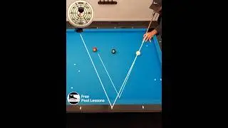 Забивание мяча одним ударом (бесплатные уроки игры в бильярд)