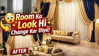 Luxury Curtains Designs 2026 | Simple Room ➝ Royal Look ✨