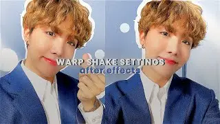 my warp shake settings | after effects tutorial